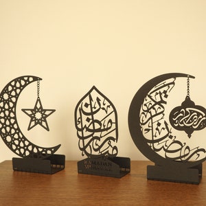 Metal Islamic Candle Holder, Ramadan Decoration for Home, Muslim Gift, Ramadan Decor, Ramadan Gifts, Muslim Home Table Decor, Eid Decoration image 4