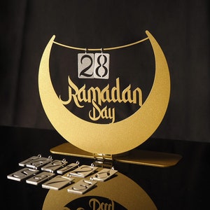 Calendrier Ramadan 2023 avec lumière LED, décoration Ramadan Eid Mubarak  Calendrier de l'Avent Calendrier de l'Avent à rebours DIY Ramadan  Calendrier