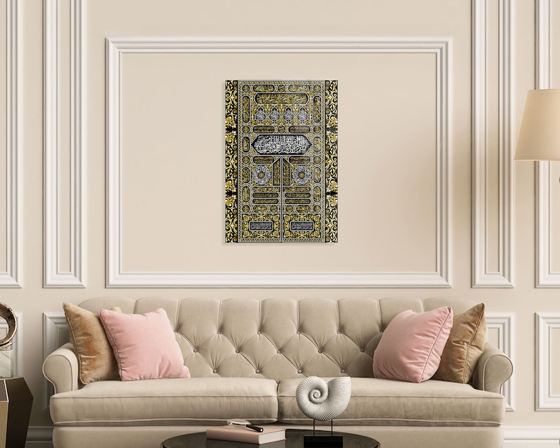 Kaaba Kiswa Tempered Glass Islamic Wall Art, Islamic Home Decor, Arabic Calligraphy, Quran Wall Art, Muslim Gifts, Arabic Wall Art image 8