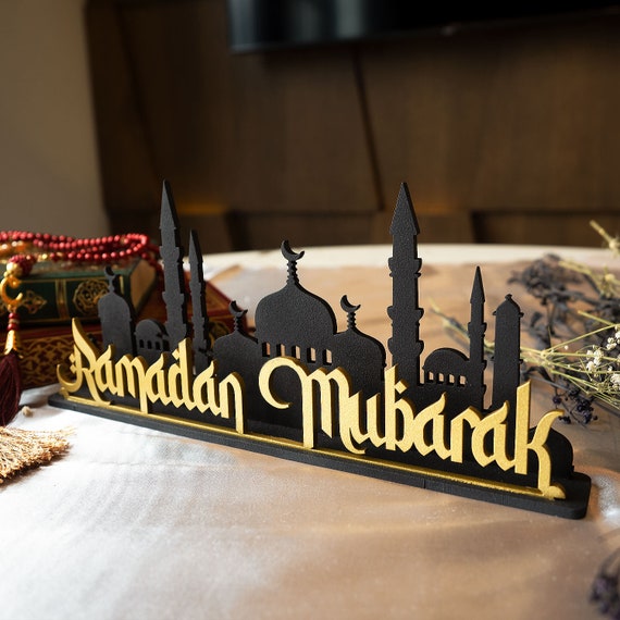 Metal Ramadan Mubarak Islamic Tabletop Decor, Ramadan Decoration for Home,  Ramadan Kareem, Eid Decoration, Ramadan Deko, Eid Mubarak 