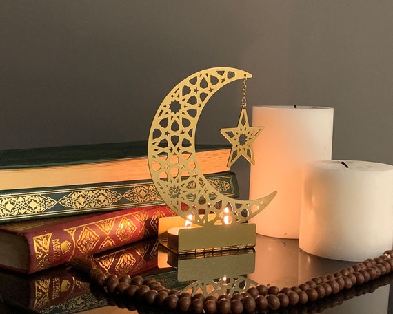 Islamische Metall Kerzenhalter Ramadan Dekoration Eid - .de