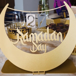 Metal Ramadan Calendar, Ramadan Decoration, Ramadan Countdown Calendar, Ramadan Decor for Home, Eid Gifts, Ramadan Tracker, Islamic Decor image 1