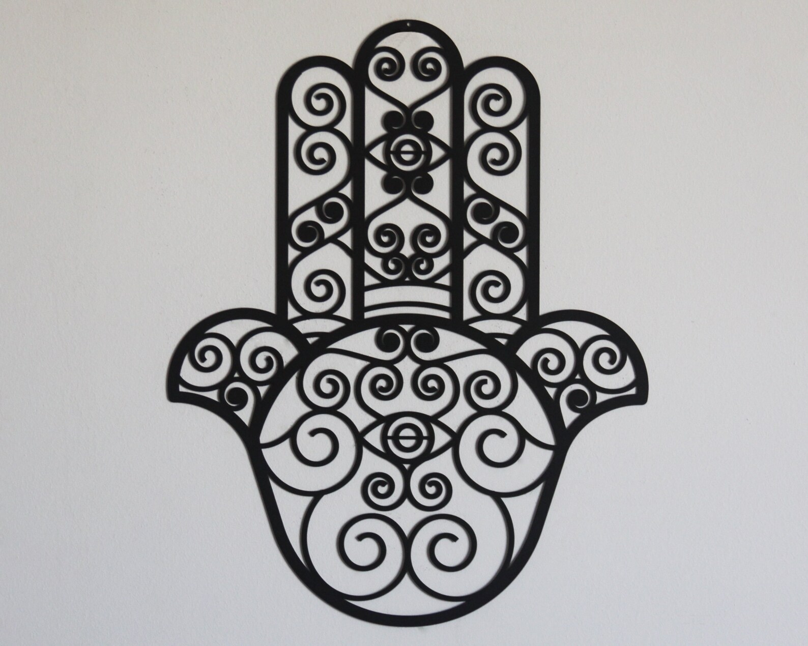 Large Metal Hamsa Hand Wall Art Hand of Fatima Islamic Home Etsy