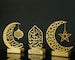 Set of 3 Ramadan Decoration for Home, Metal Eid Decoration, Ramadan Decor, Ramadan Deko, Ramadan Mubarak, Ramadan Gift, Ramadan Table Decor 