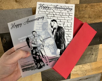 Crystal Anniversary Card, Glass Anniversary Card, Plexiglass Anniversary Card, 15th Anniversary Card, 3rd Anniversary Card, Glass Card