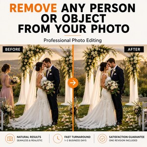 Remove Person or Object From Photo, Professional Photoshop Editing Service, Background Cleanup