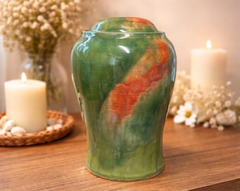 CREMATION URN - elegant handmade stoneware