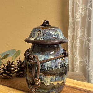 CREMATION URN - Hand Made Pottery   Urn small