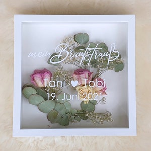 Bridal bouquet in a picture frame - Your bridal bouquet in a frame