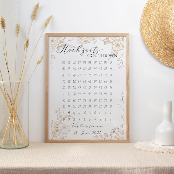 Wedding Countdown - Etsy