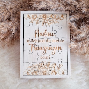 Would you like to be my maid of honor? | Ask Maid of Honor | as a puzzle card | customizable