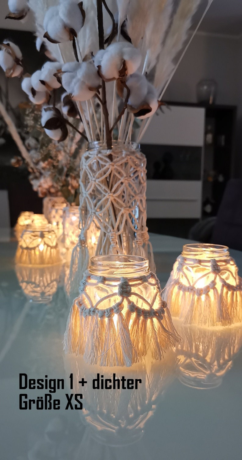 Makramee Windlicht Laterne Vase Boho Vintage Deko | Etsy Makramee Windlicht Laterne Vase Boho Vintage Deko | Etsy