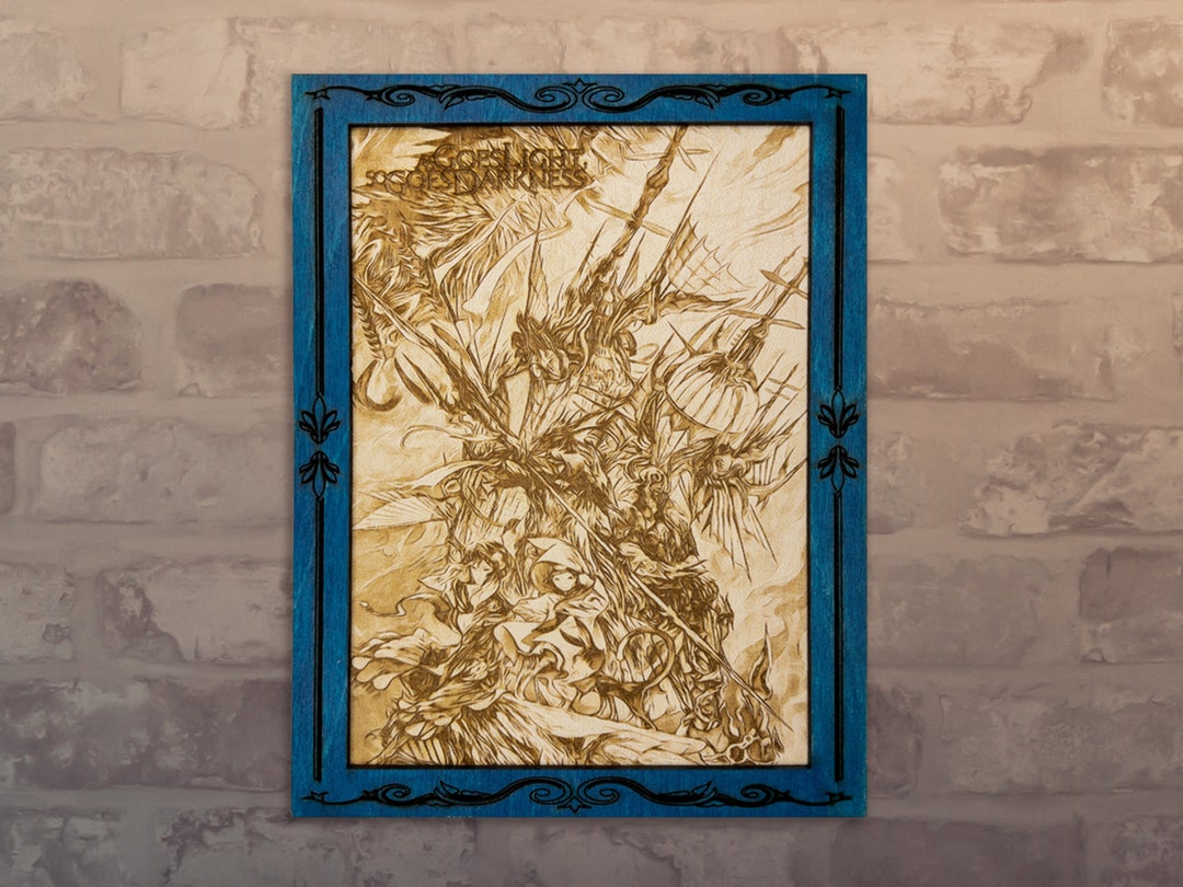 FFXIV Wall Art Aymeric & Alphunaud in as Goes Light Quest FF14 Decor