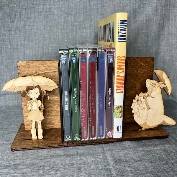 My Neighbor Totoro Bookends - Cadeau voor Studio Ghibli Fans-Vraag naar commissies en aangepaste kunst