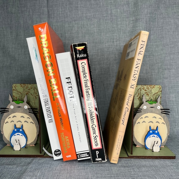 Totoro Bookends - Studio Ghibli - Gift for Studio Ghibli Fans-Ask About Commissions & Custom Art