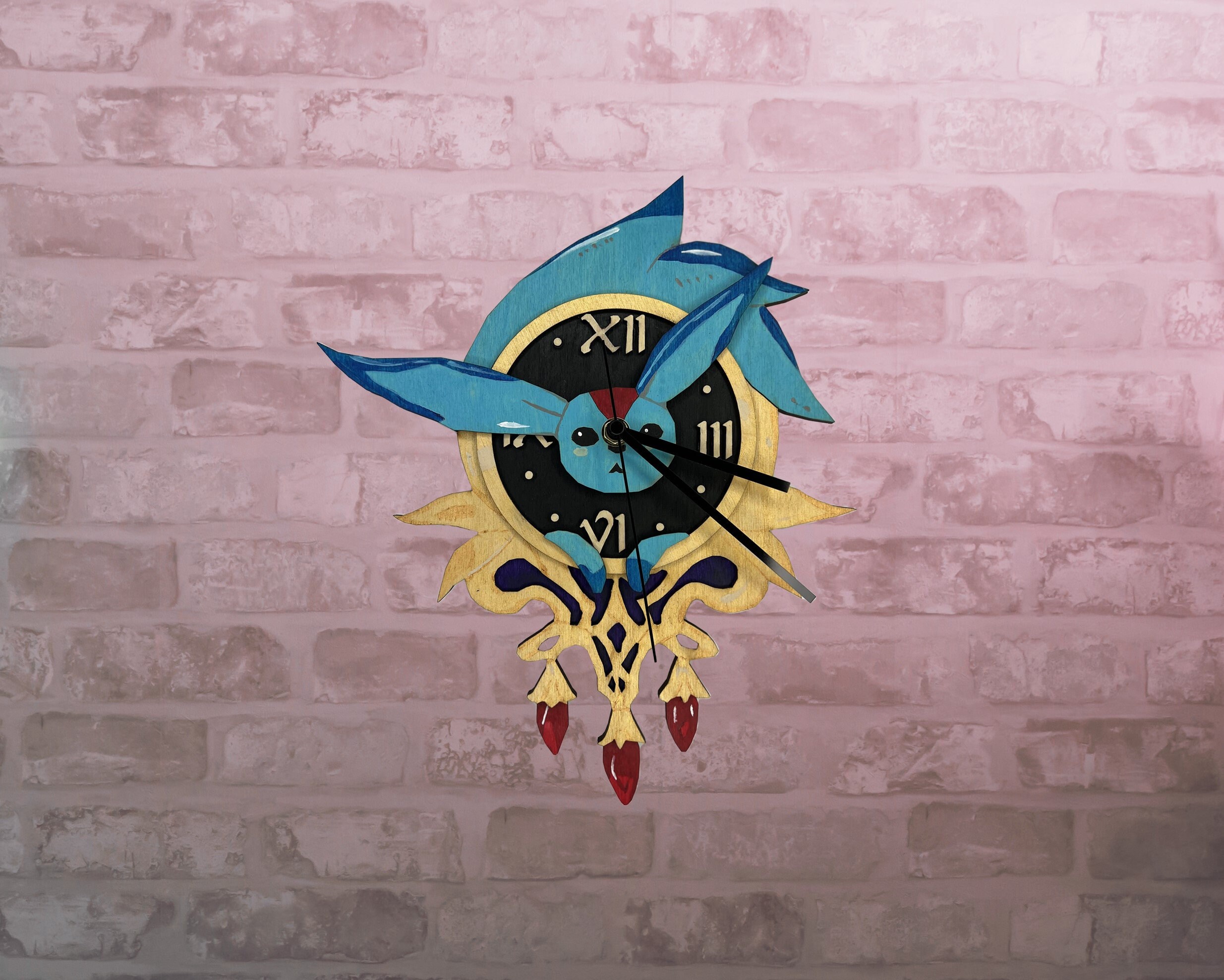 FFXIV Art Clock Carbuncle Clock FF14 Decor or Gift for Etsy