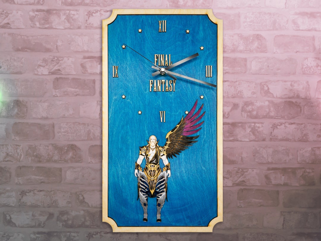 FFXIV Wall Art Clock Ramuh Summon FF14 Gift or Decor for Etsy