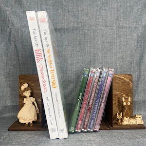 Kiki's Delivery Service Bookends - Gift for Studio Ghibli Fans-Ask About Commissions & Custom Art