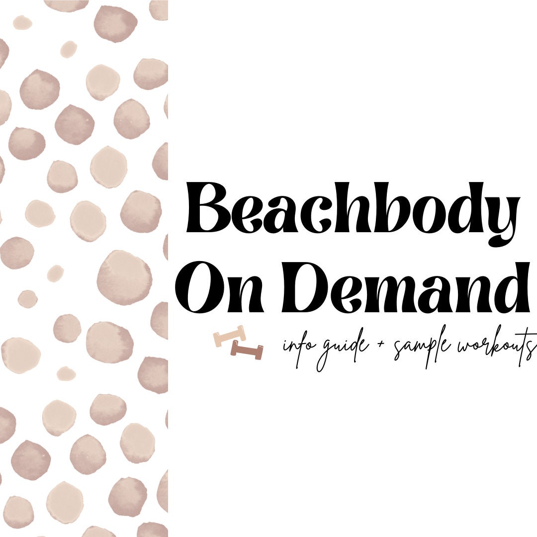 Beachbody on Demand and Bodi Info Guide Sample Workouts Meal