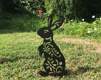 Rabbit Garden Art Etsy Rabbit Garden Art Etsy