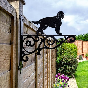 Gordon Setter Hanging Basket Bracket, Dog Hanging Bracket For Garden, Gordon Setter Gift For Garden Lover, Metal Garden Decor