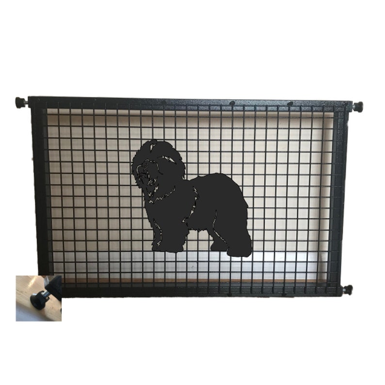 Old English Sheepdog Puppy Guard Pet Safety Gate Dog Barrier Home Doorway Stair Guard image 1