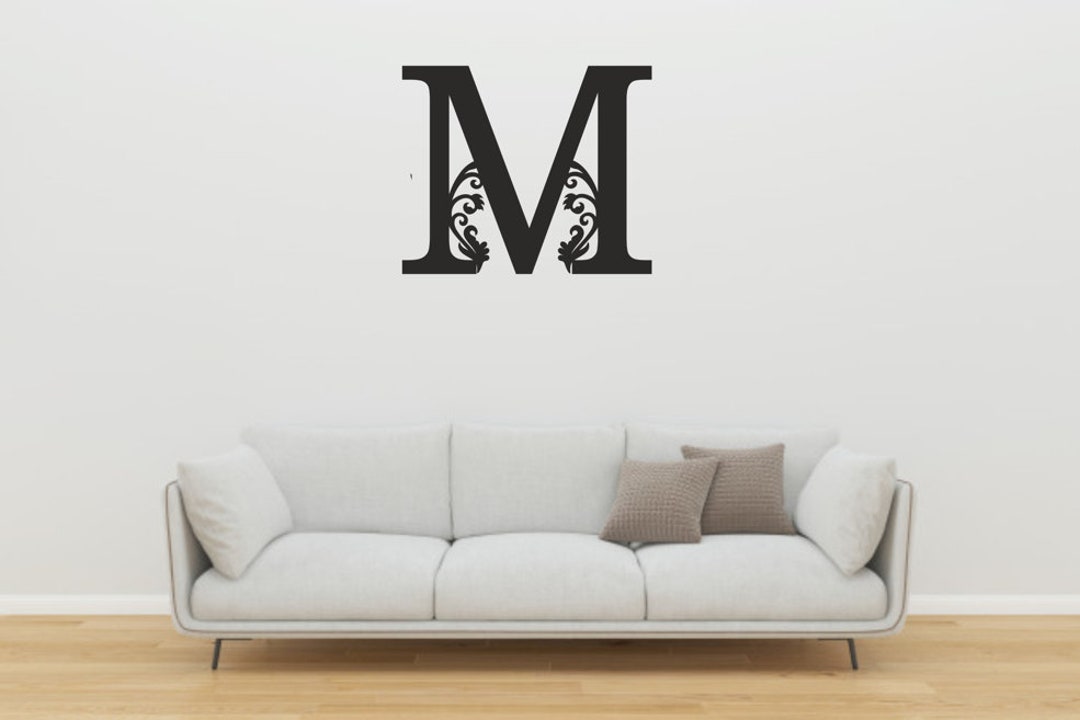 Letter M Wall Art Metal Wall Art Home Decor Home & Garden - Etsy