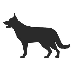German Shepherd Dog Fence Topper - Garden decor - Garden - Metal Garden Ornament -  Outdoors - Gardening Gifts