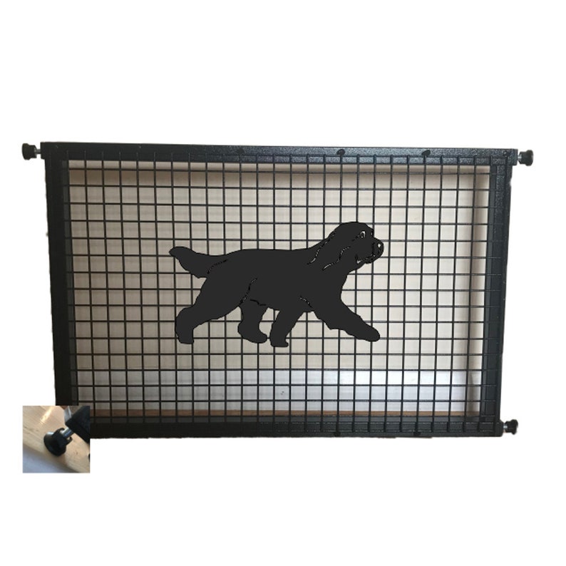 Bearded Collie Puppy Guard Pet Safety Gate Dog Barrier Home Doorway Stair Guard image 1