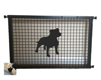 Staffordshire Bull Terrier Puppy Guard -  Pet Safety Gate Dog Barrier Home Doorway Stair Guard