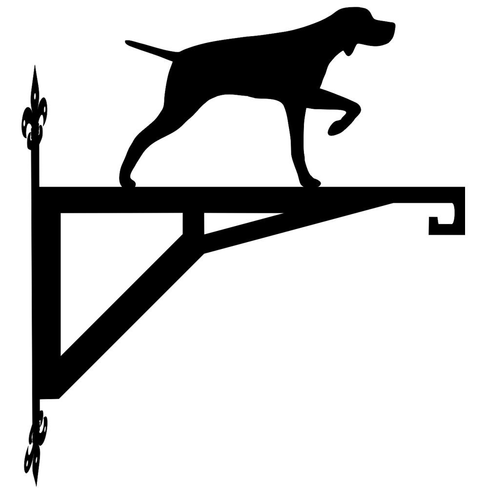 English Pointer Hanging Basket Bracket, Dog Hanging Bracket For Garden, English Pointer Gift For Garden Lover, Metal Garden Decor