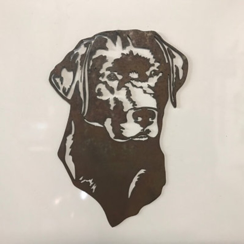 Labrador Head Metal Wall Art Dog Retriever Gundog Home & | Etsy UK