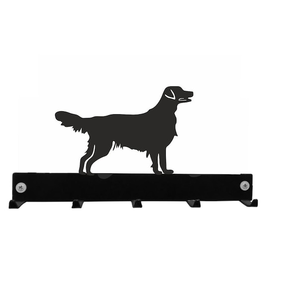Flat Coated Retriever Key Hook Coat key Hanger Black Metal Wall Mounted Coat Hooks Lead Hook Rack Etsy