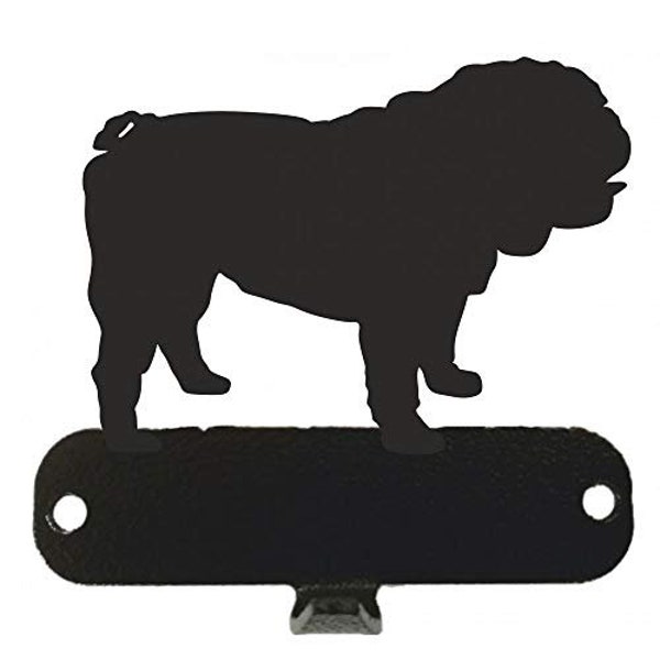 Bulldog 1 haak handige hanger - deurhaak kleerhanger in zwart en metalen hoeden, muur, deur, jas