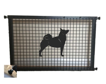 Norwegian Buhund Puppy Guard -  Pet Safety Gate Dog Barrier Home Doorway Stair Guard