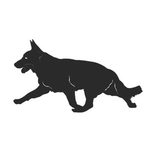 German Shepard Dog Fence Topper, Metal Garden Art Gift For Dog Lover, Steel Post Topper For Dog Owner, Garden Decor