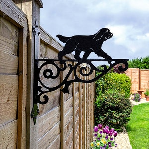Bearded Collie Hanging Basket Bracket, Dog Hanging Bracket For Garden, Bearded Collie Gift For Garden Lover, Metal Garden Decor