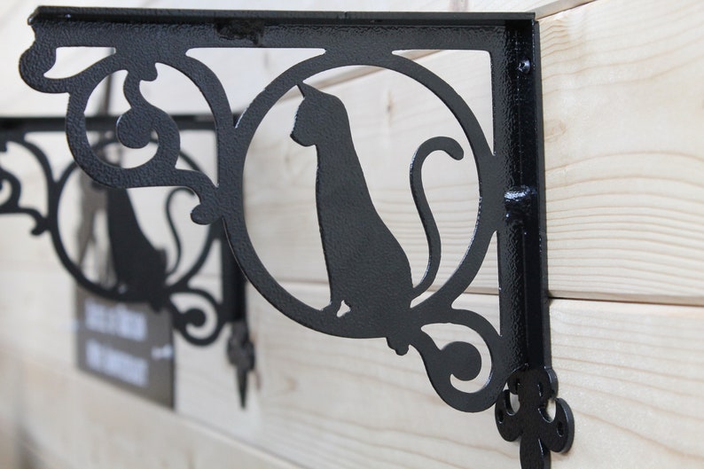Cat Shelf Brackets pair Etsy