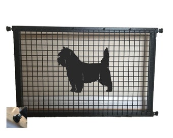 Cairn Terrier Puppy Guard -  Pet Safety Gate Dog Barrier Home Doorway Stair Guard