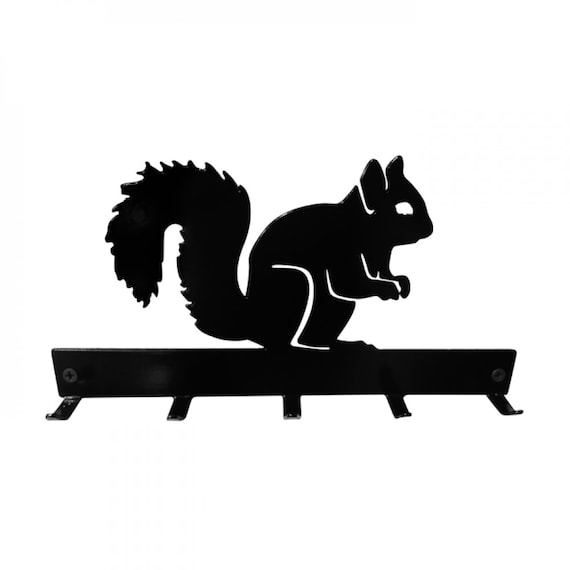 Wall Mounted Key Hooks Rack Holder, Squirrel Wall Key Hanger Hook