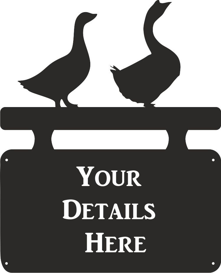 Geese House Name Feature Plaque