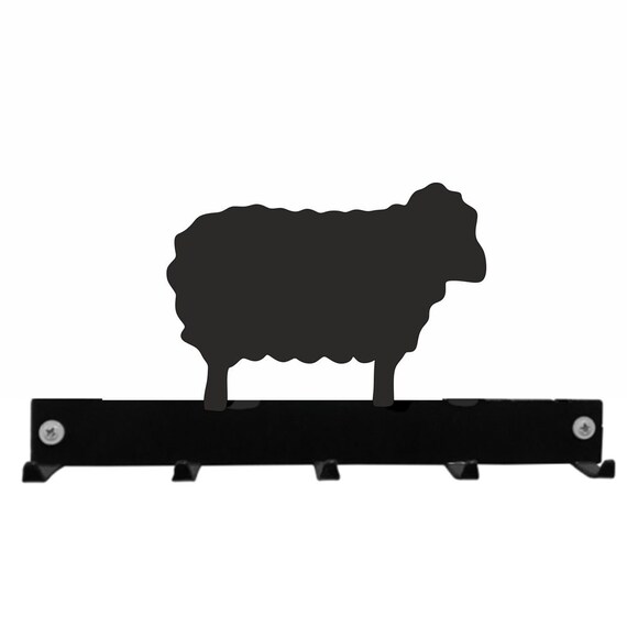 Buy Sheep 5 Coat/key Hanger Black Metal Wall Mounted Coat Hooks / Lead Hook  Rack Online in India 