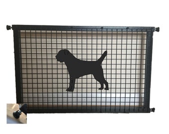 Border Terrier Puppy Guard -  Pet Safety Gate Dog Barrier Home Doorway Stair Guard