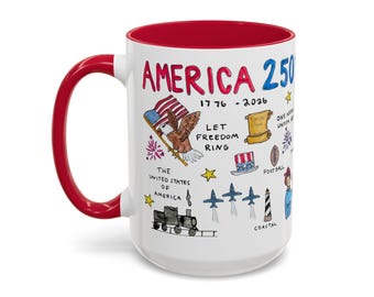 America 250 Mug | 15oz Celebration USA Anniversary