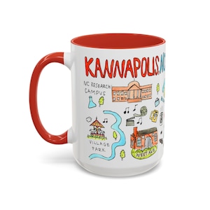 Kannapolis NC Coffee Mug | Local Landmark Art | Kannapolis NC Gift