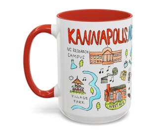 Kannapolis NC Coffee Mug | Local Landmark Art | Kannapolis NC Gift