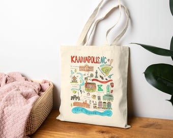 Kannapolis NC Tote Bag | Local Landmark Design | North Carolina Gift