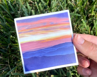 Mountain Sunset Sticker