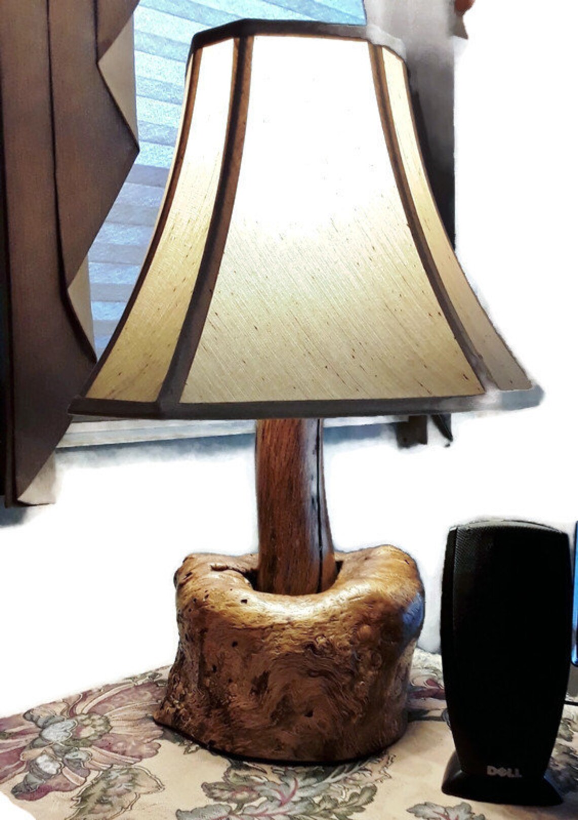 VERY UNIQUE Oak Desktop Accent Lamp/Bedside lamp. item0073 Etsy