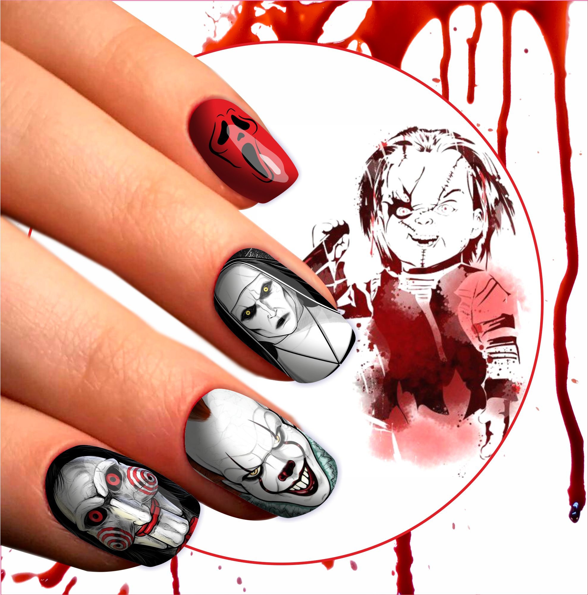 Halloween Water Nail Stickers for Your Nail Art Designs
